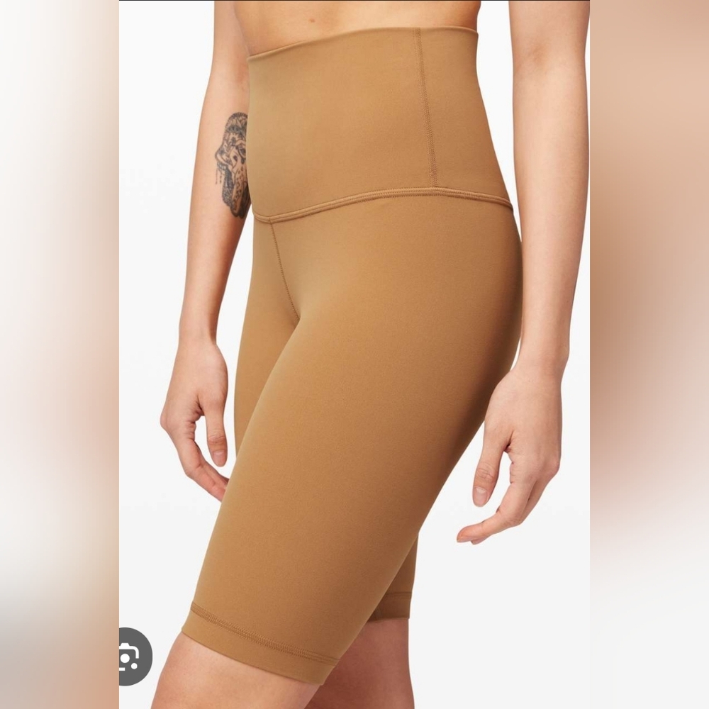 Lululemon Align High Rise Shorts Brown Size 4 10 Inch Inseam